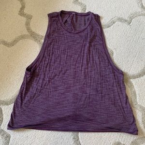 Lululemon Heathered Purple Cardio Squad Tank II 12